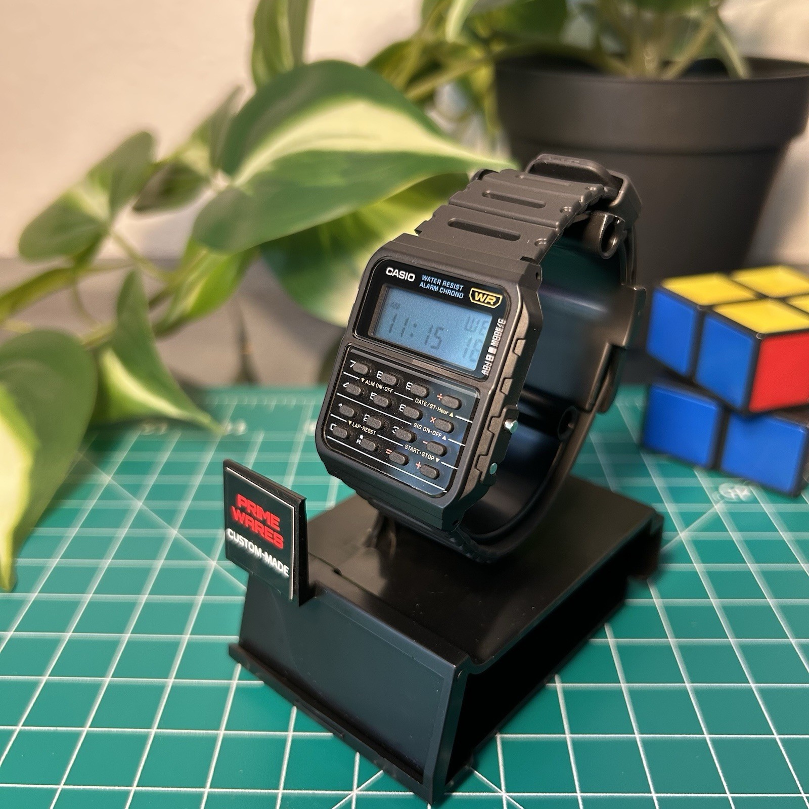 Custom Casio CA53W1 Calculator Watch – Light Blue Filter Mod