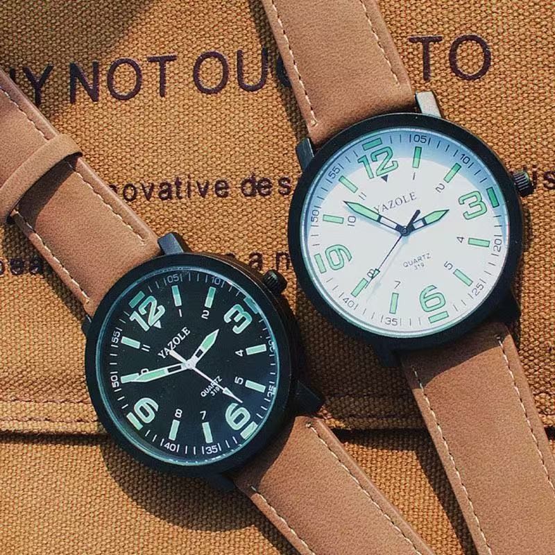 men Large dial 1.77in Watch Wristwatch Fash Classic Business Gift Free shipping