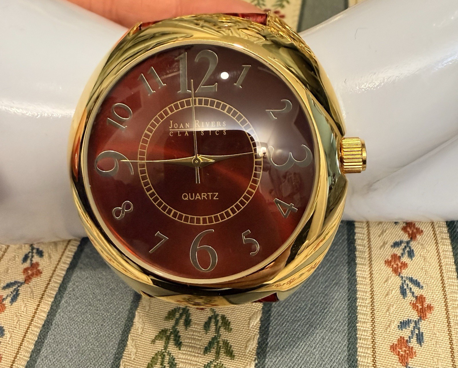 Crimson Elegance — Joan Rivers Classics V377 Watch