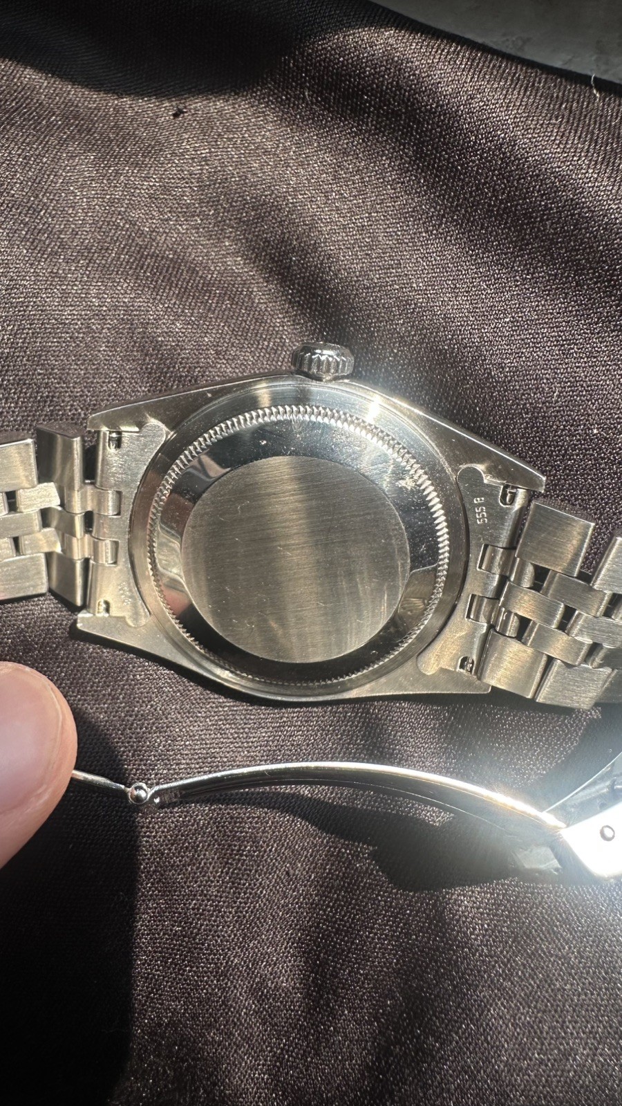 2002 Rolex Datejust Silver Dial White Gold Fluted Bezel Quickset Date Ref: 16234