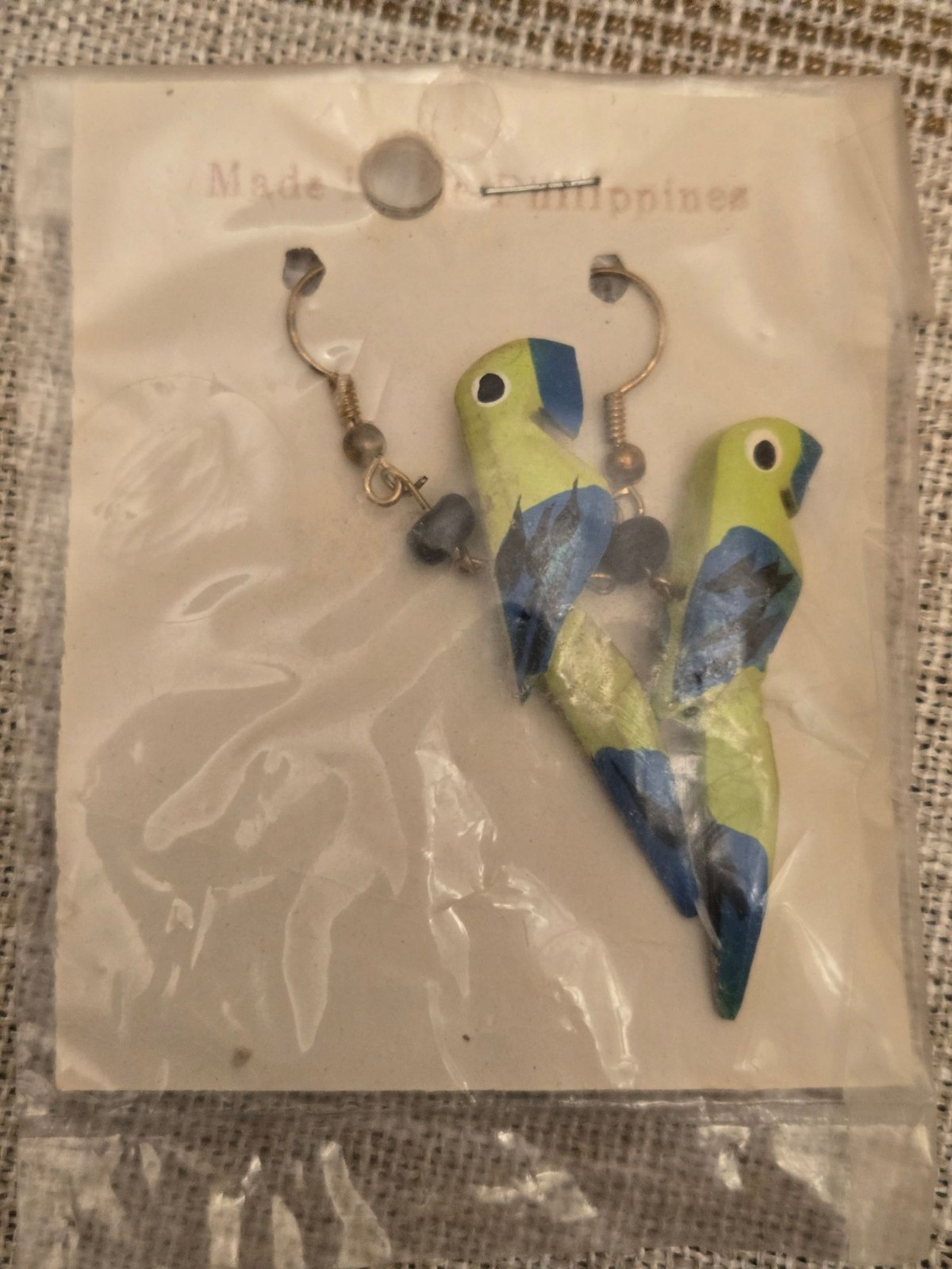 Hand-Painted Parrot Earrings Made In The Philippines