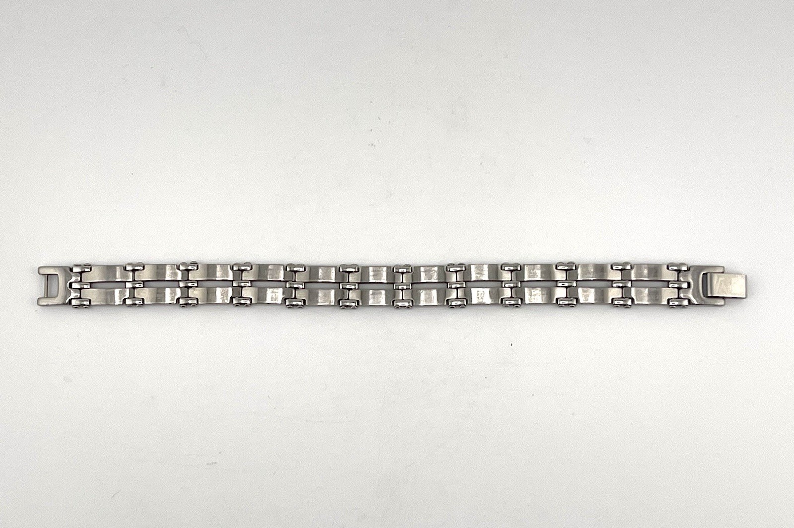 RCI Bracelet 18KT Stamped Gold Stainless Steel Mens Unisex Box Link 8.5 in