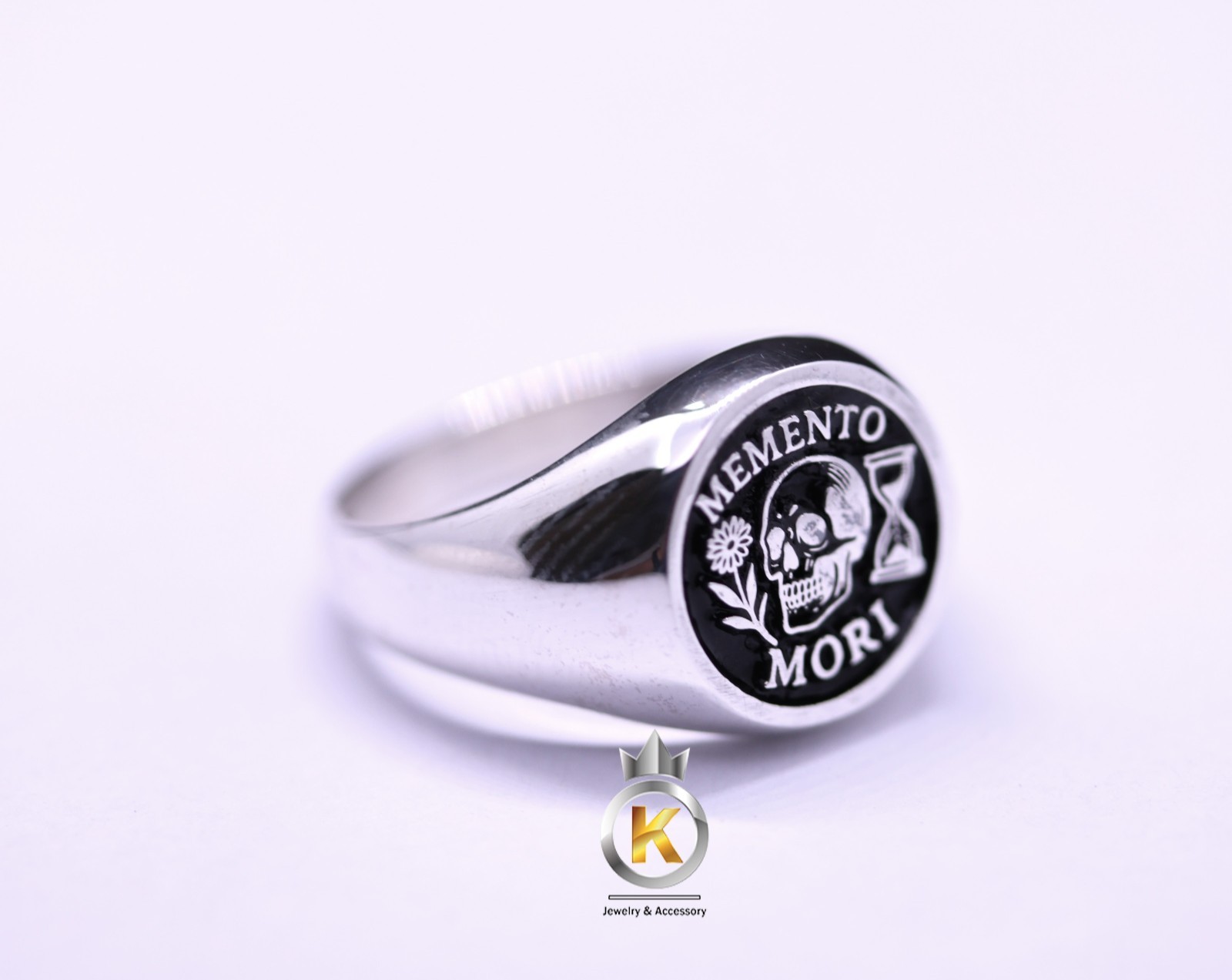 MEMENTO MORI Signet Ring Silver Ring Silver 925 MEMENTO MORI