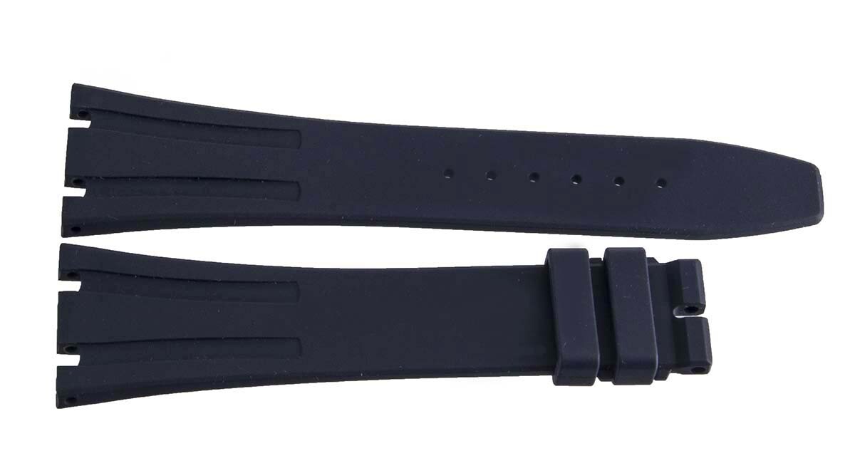 Audemars Piguet 26mm x 18mm Navy Blue Rubber Watch Band Strap