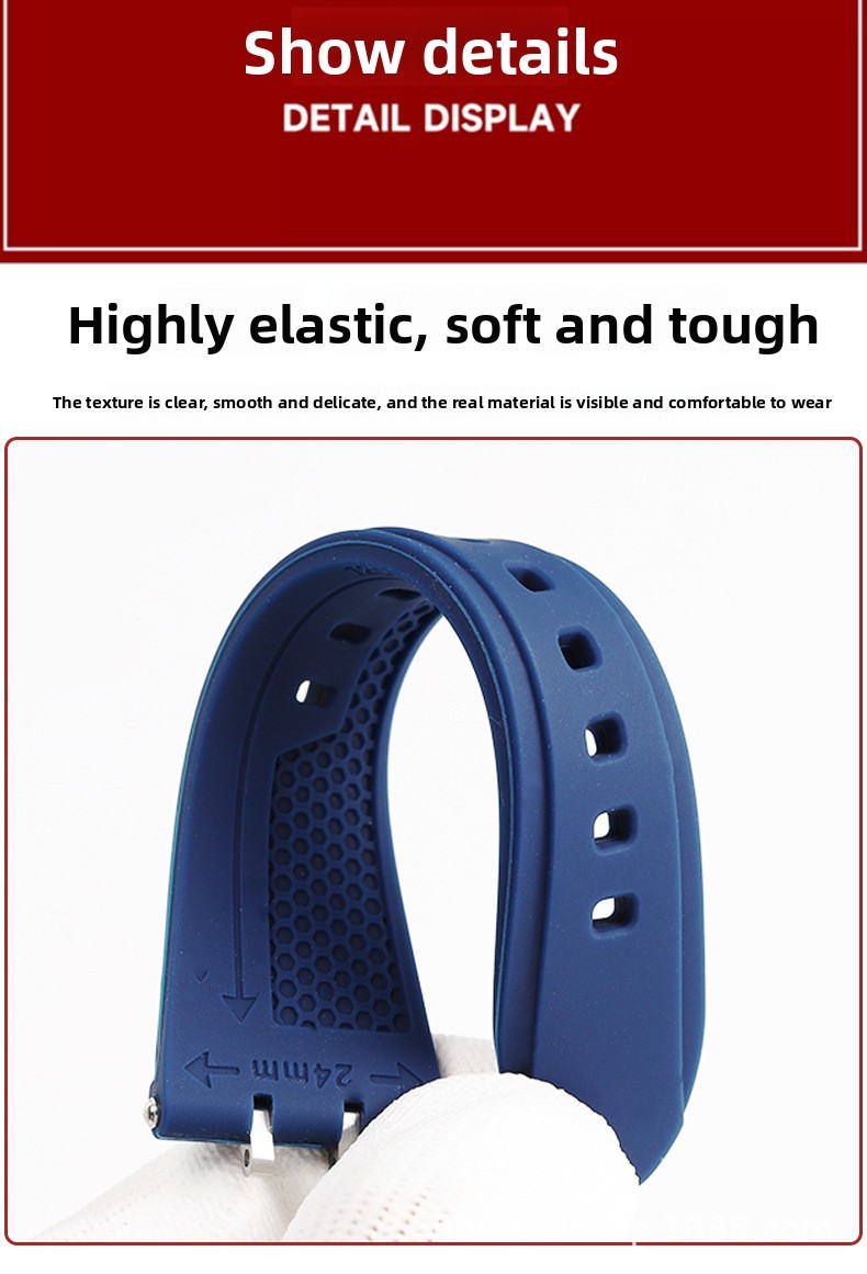 For Tudor Royal M28600 M28603 High End Waterproof Silicone Watch Strap Mens Band