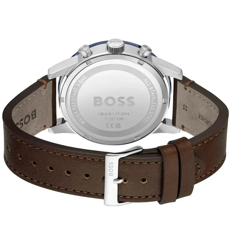 Original Hugo Boss Allure 1513921 Men’s 44mm Chronograph Watch Blue Dial