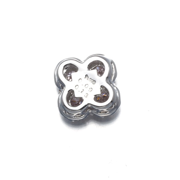 Pink &Clear Diamond 0.13ct/0.09ct Paved Pendant 900 Platinum