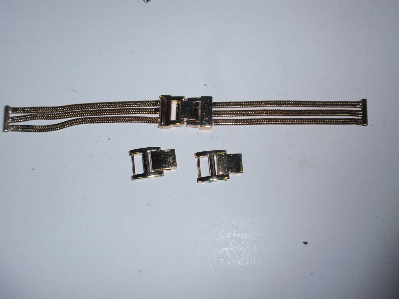 New~ 11.8mm width ~ 6″ to 7.5″ Goldtone S/S mesh cord Lady watch Band #HB 356