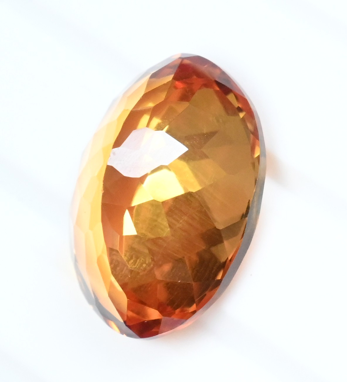 20.00 Ct Natural Imperial Topaz Oval Flawless Untreated Certified Loose Gemstone