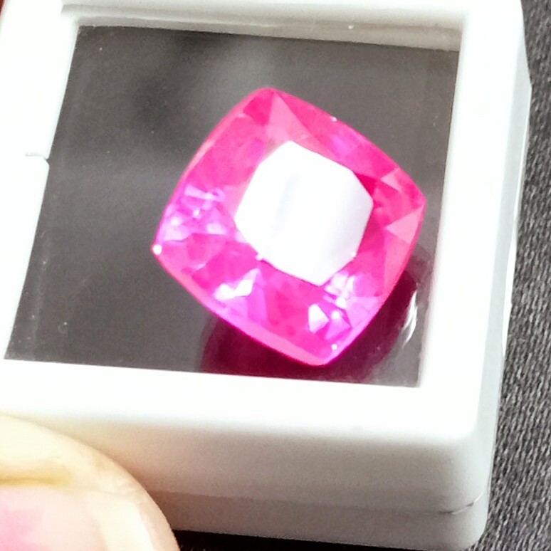 Pink Ruby Cushion Cut 10-12 Ct Mozambique Natural Loose Gemstone EGL Certified