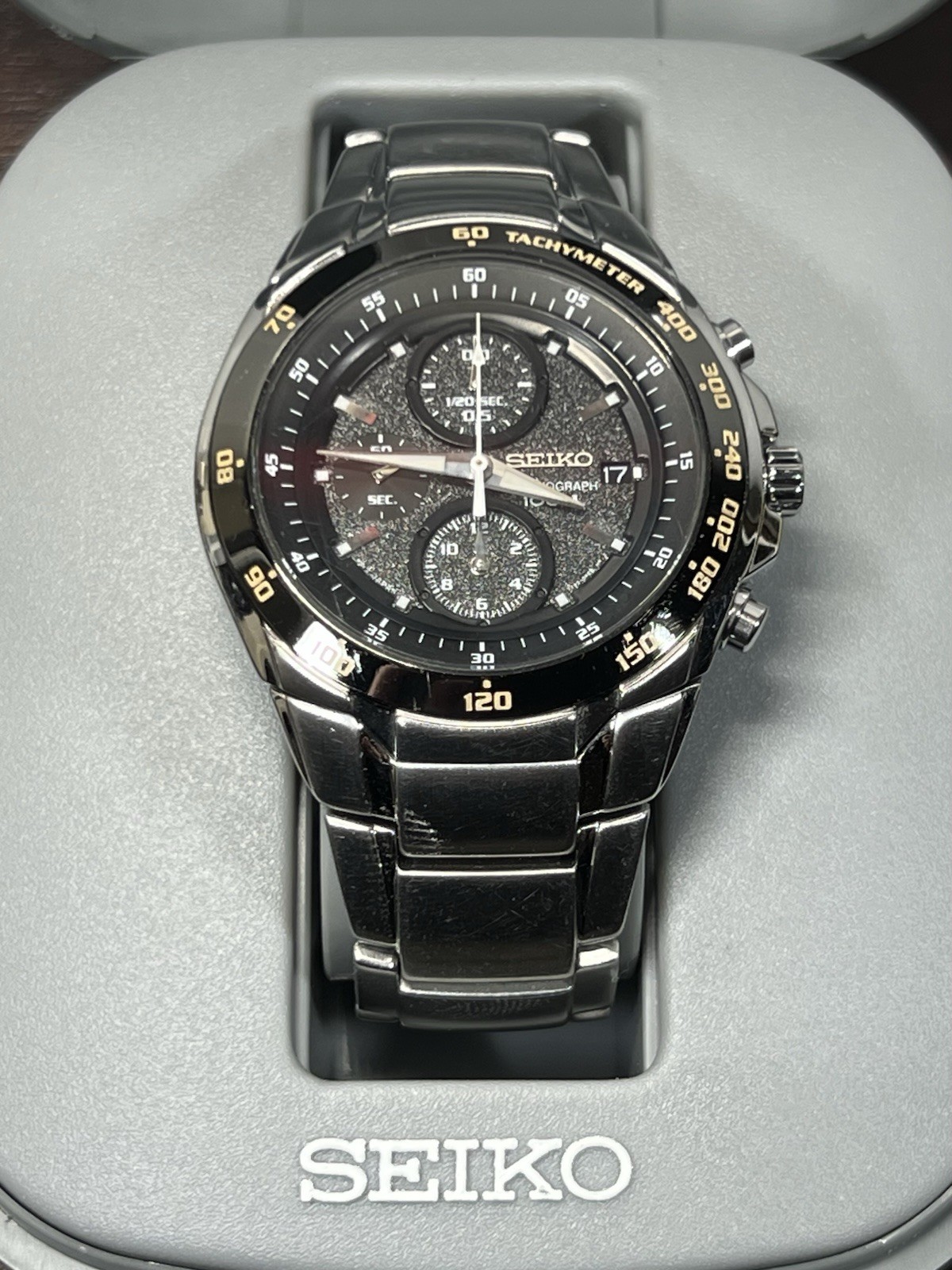 SEIKO Speed Racer Chrono SND703P Men’s Date Quartz Watch 7T92-0HE0 10ATM Ø42mm