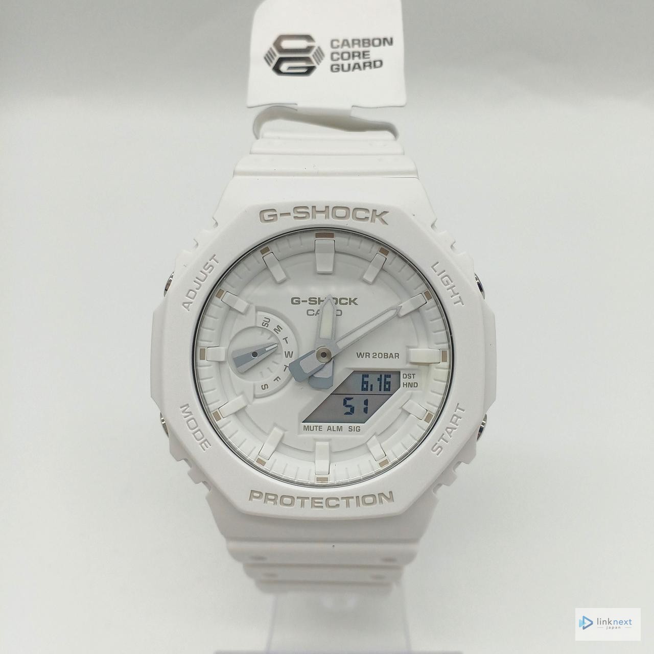 CASIO G-SHOCK GA-2100 Quartz Watch – White, Used (Moderate Signs)