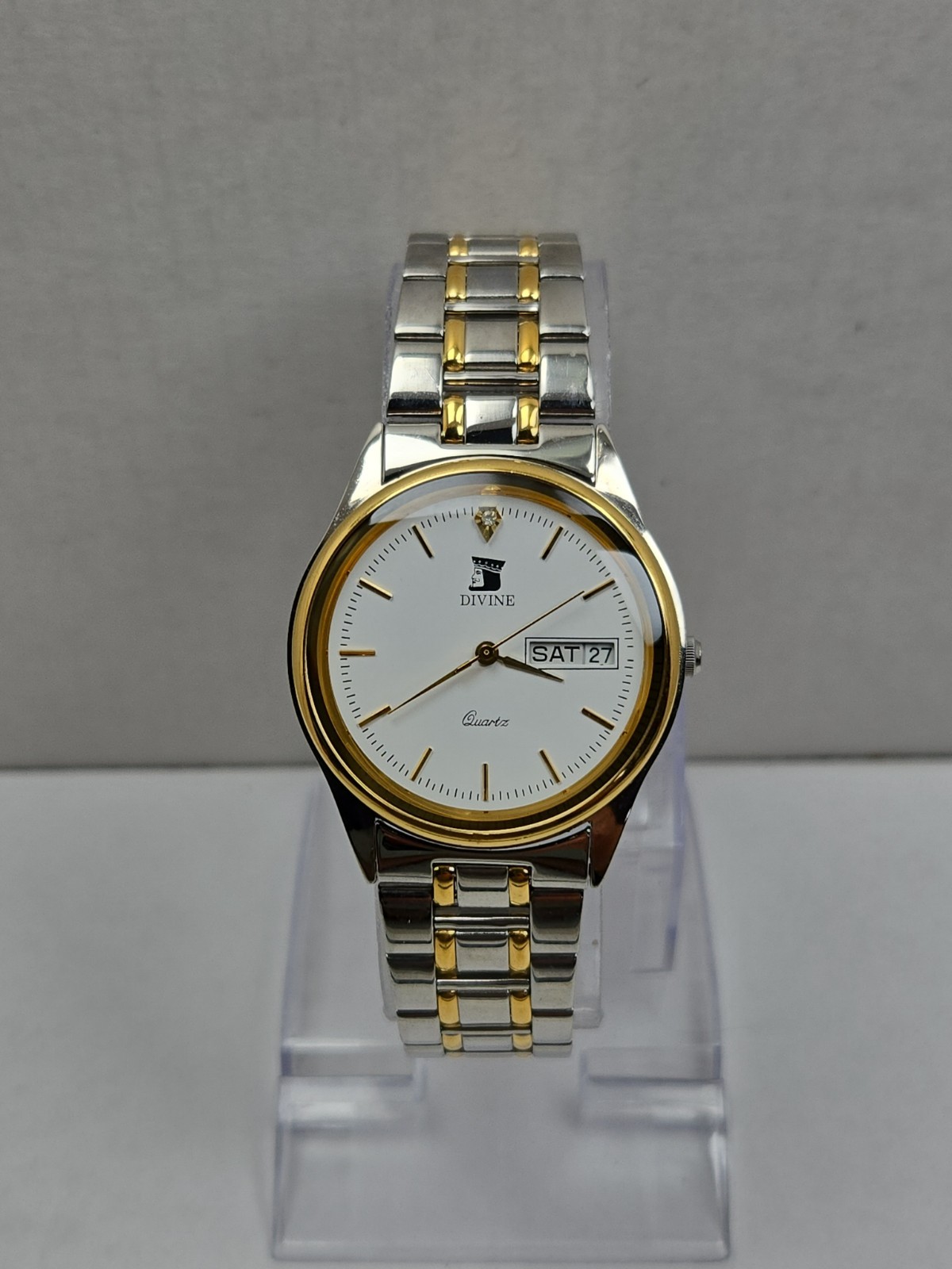 Divine Beijing Spacecrafts 1958 1998 Quartz Day Date Watch Two Toned New Battery