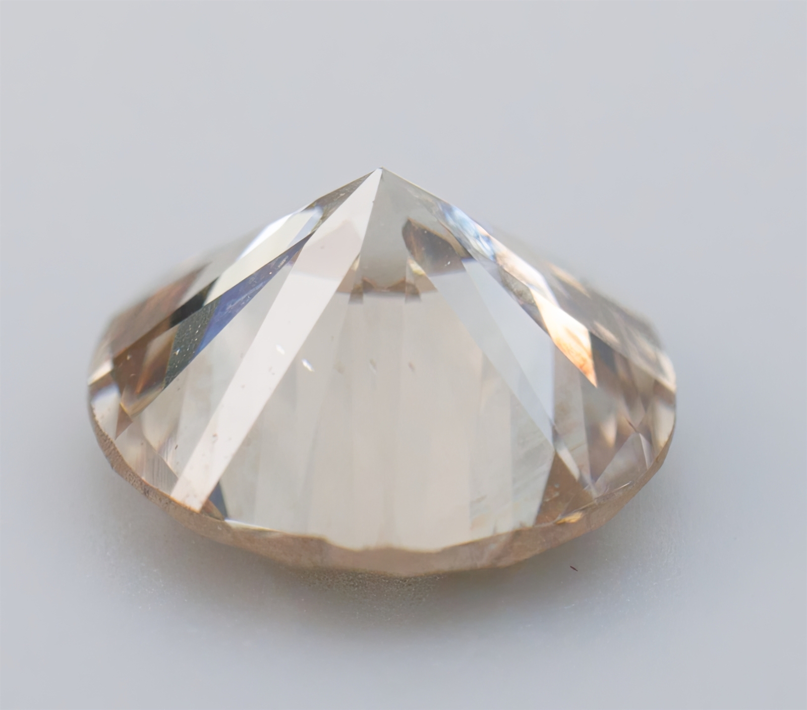 GIA Natural Loose Diamond Round Brilliant Vintage Light Brown 0.82ct VS2 W-X