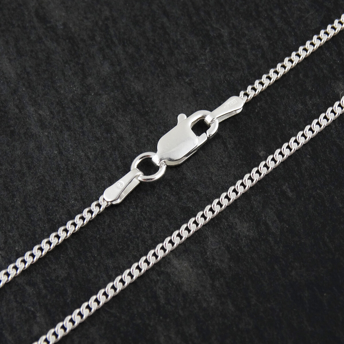 Sterling Silver 1.8mm CURB Chain Necklace 925 Italy 16, 18, 20, 22, 24, 30″ NEW