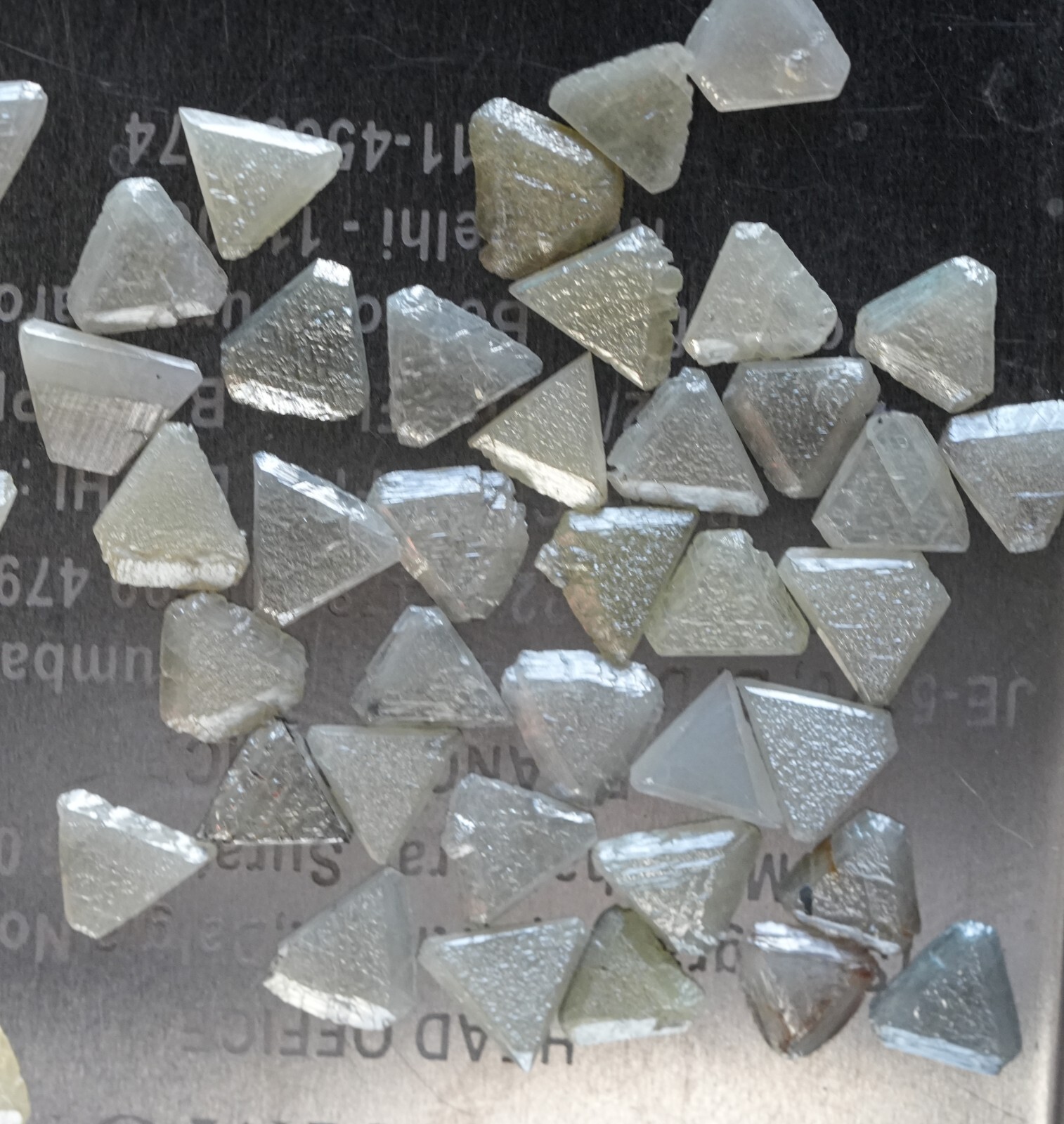 9PCS Triangle Natural Loose Uncut Raw Rough Diamond Kite Shape Cut Loose Diamond