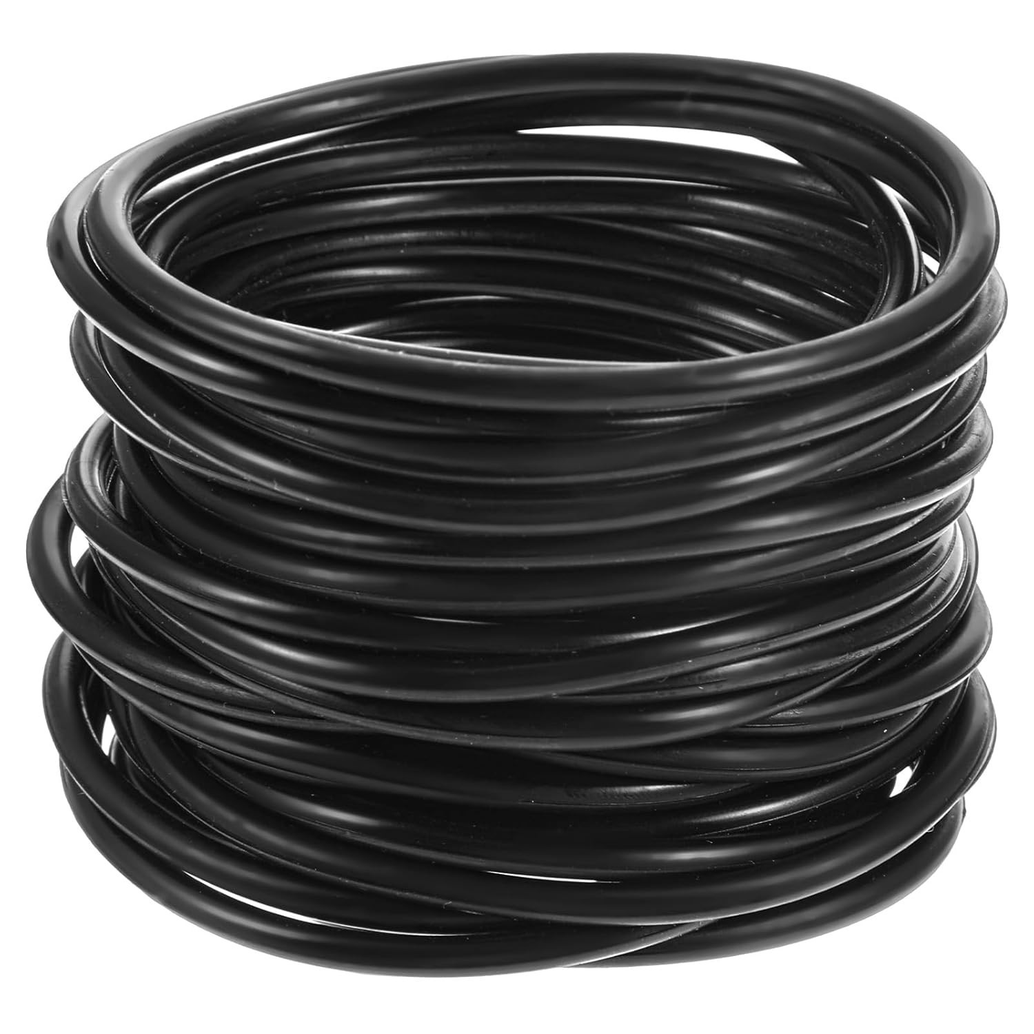 Black Jelly Bracelets 35PCS Stretch Silicone Wristbands 80s Costume Party
