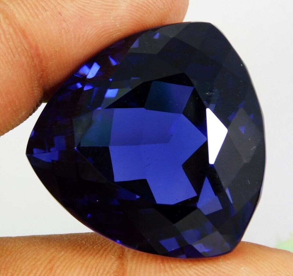 Blue Tanzanite 60-62 Blue Tanzania Of Trillion Cut Loose Gemstone EGL Certified