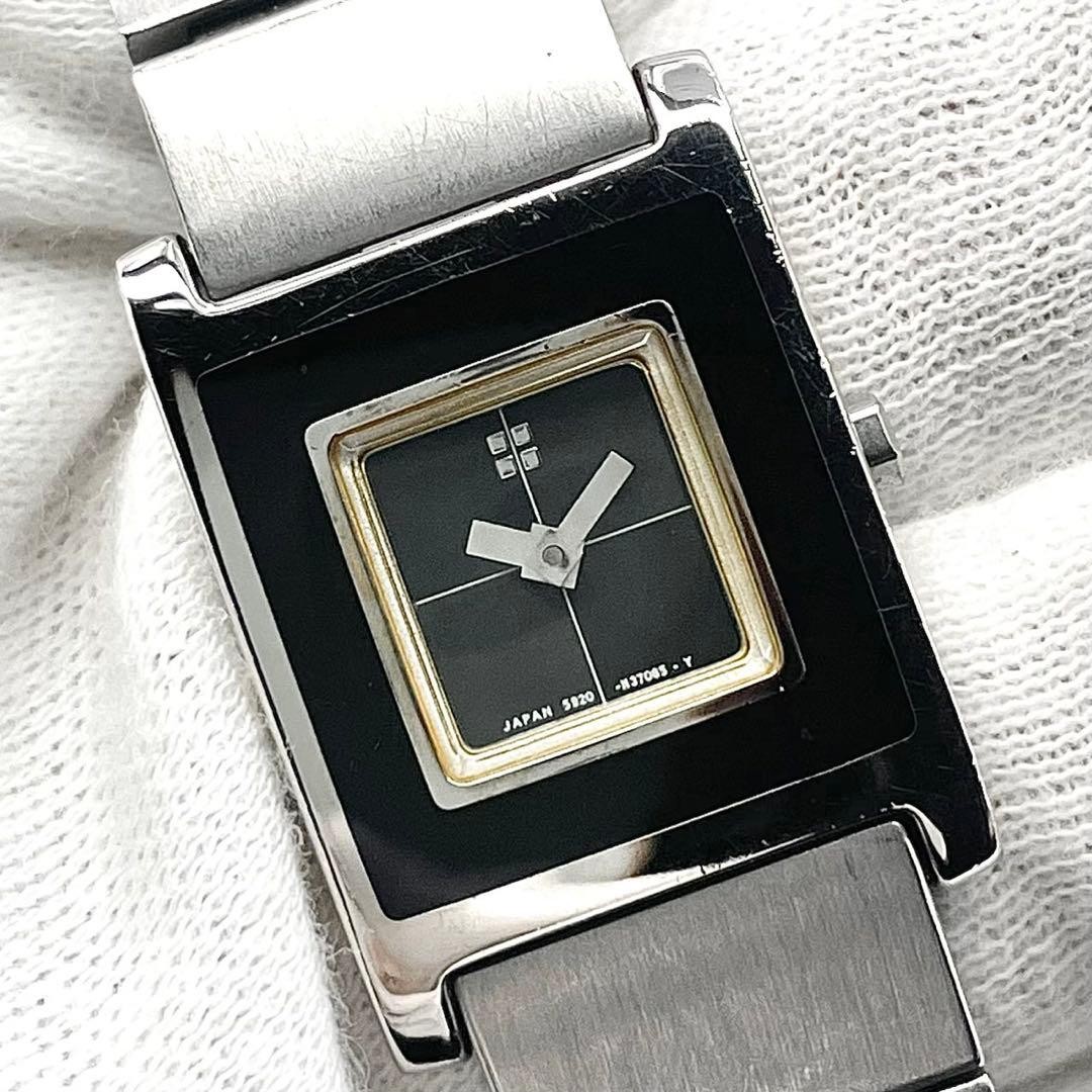 Yves Saint Laurent Diamond Quartz Ladies Watch Black Japan 0711910