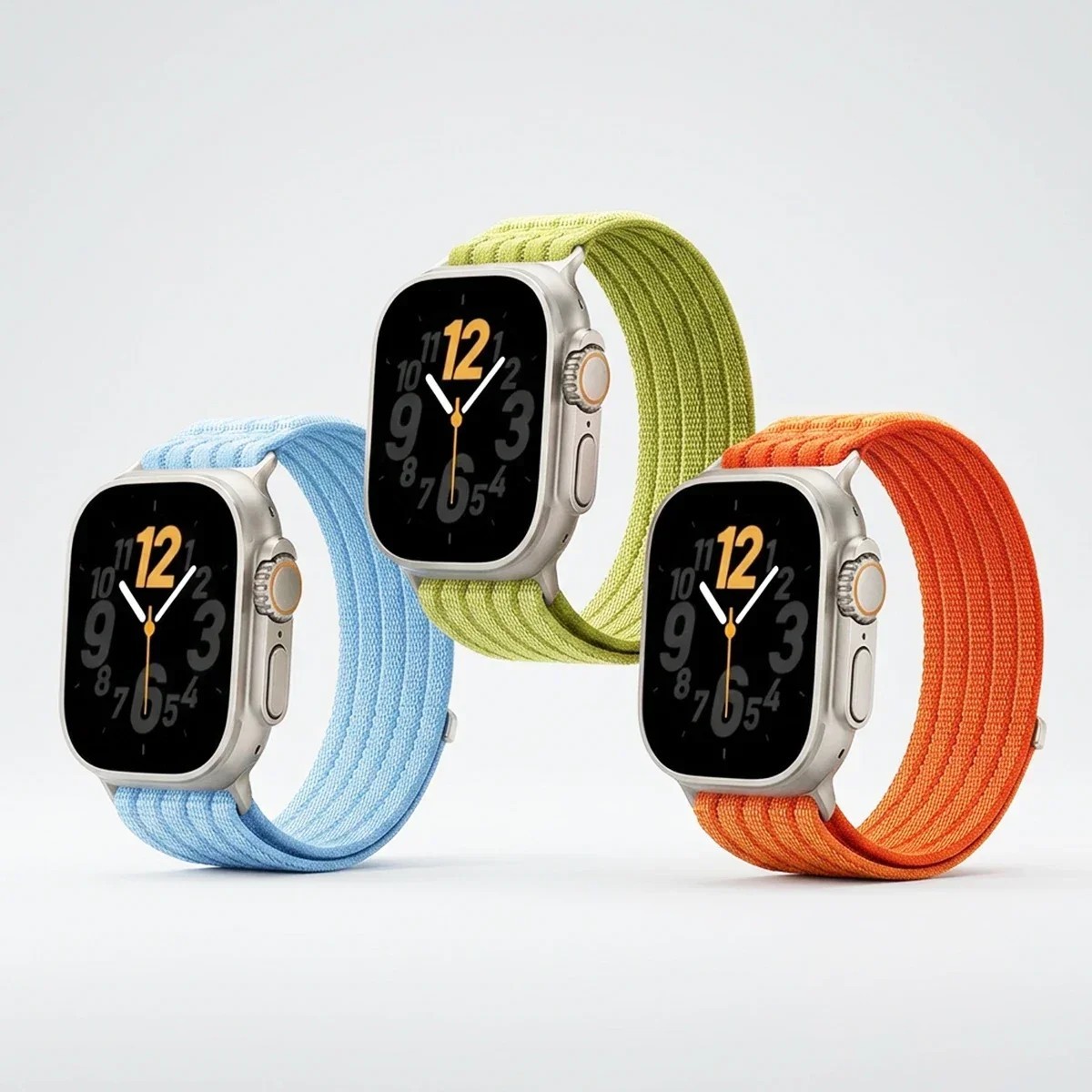 Nylon Sport Loop Band for Apple Watch Series 11, 10, 9, 8, 7, 5 6 – 1, SE, Ultra