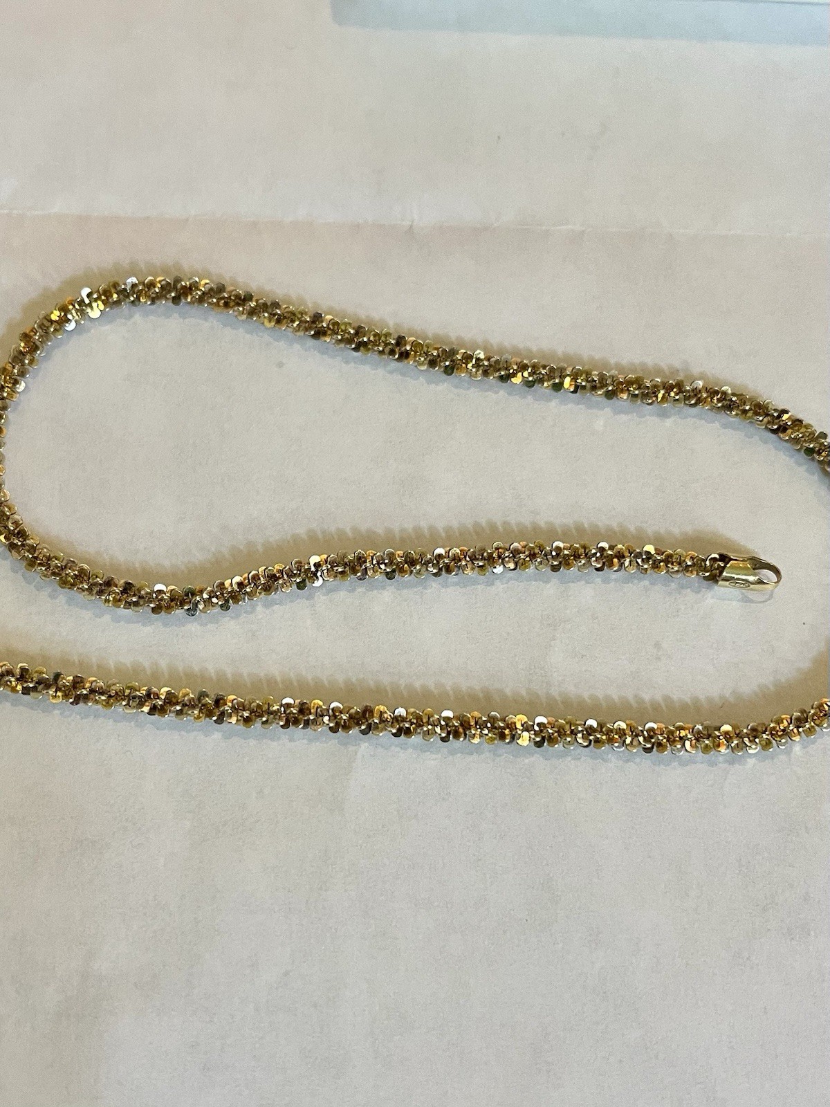 milor italy 925 sterling silver necklace 18” Margarita 925 Italy