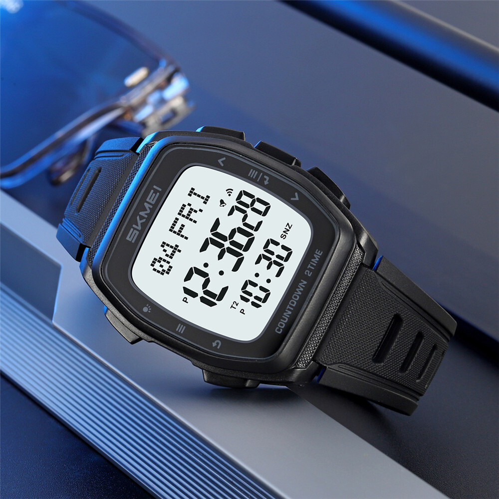 SKMEI Men Watch Countdown Stopwatch Fashion Boys Digital Wristwatch Sport Watch