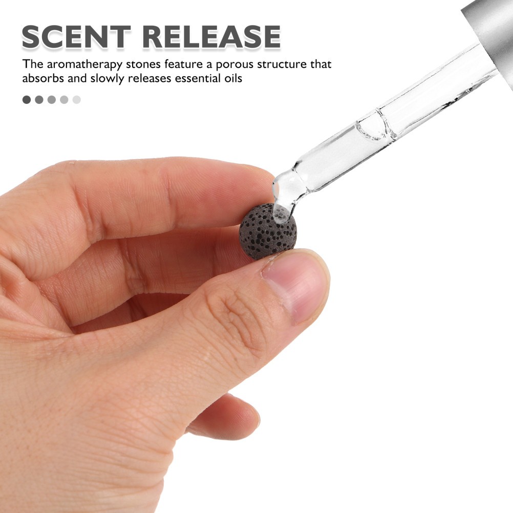 2 Set Portable Volcanic Stone Essential Oil Diffuser Stones Reusable Decor Set
