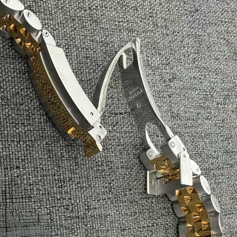 22mm Two tone T-fit Clasp Jubilee Bracelet Fit Tudor Black Bay 79363 79733 79833