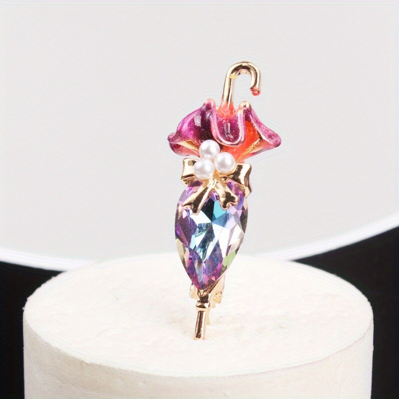 Fashion Trend Personality Simple Creativity Cute Elegant Candy Umbrella Brooch