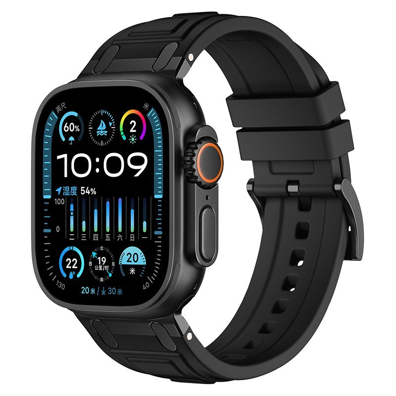 Liquid Silicone Sport Band for Apple Watch 11 10 9 8 7 6 Ultra 3 2 44/45/46/49mm