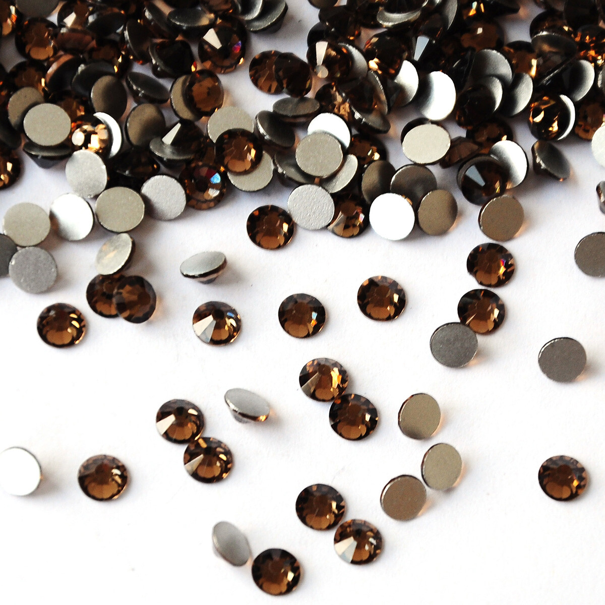 Smoked Topaz Non Hotfix Glass Stones Strass Rhinestones Crystal For Nail Art