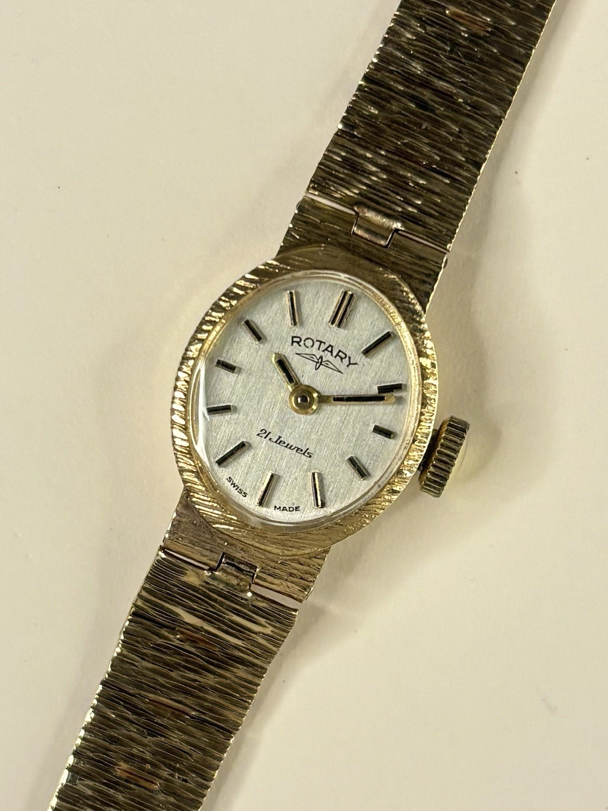 ROTARY Ladies 9ct Gold *+BOX* 15g Vintage 1970’s Manual Watch