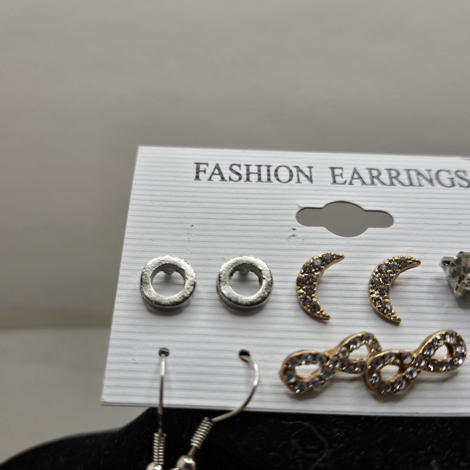 Fashion Earrings-Jewelry Sets Of Six Pair-NEW Silver Colored, Complete