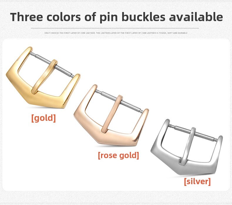 316 Stainless Steel Watch Buckle Belt Pin Clasp 16 18mm Fits Patek Philippe
