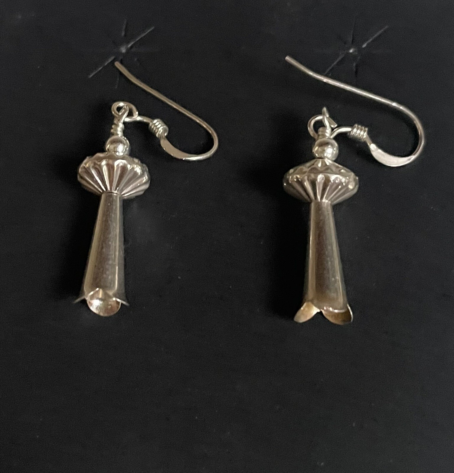 Navajo Sterling Squash Blossom Earrings