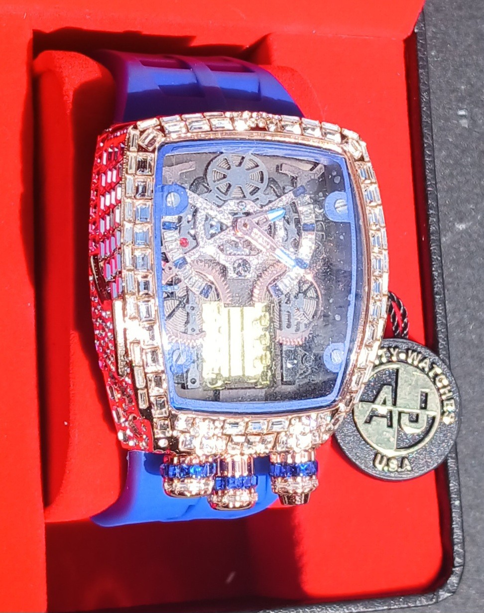 AJ’S 50MM TANK MASTER WATCH STAINLESS STEEL V.I.P 🔥 VVSCZ HANDSET BAGUETTES NEW