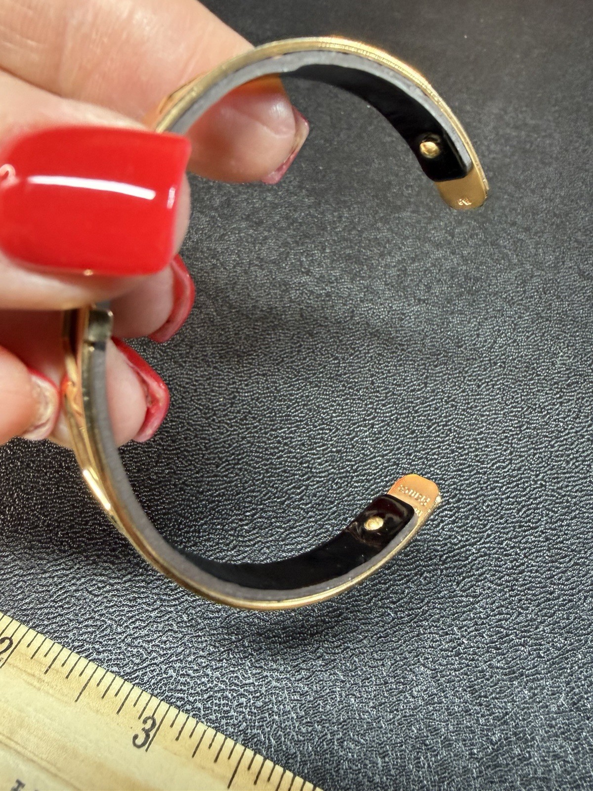 Mid-20th Century Vintage Hinged Bangle Bracelet made in France