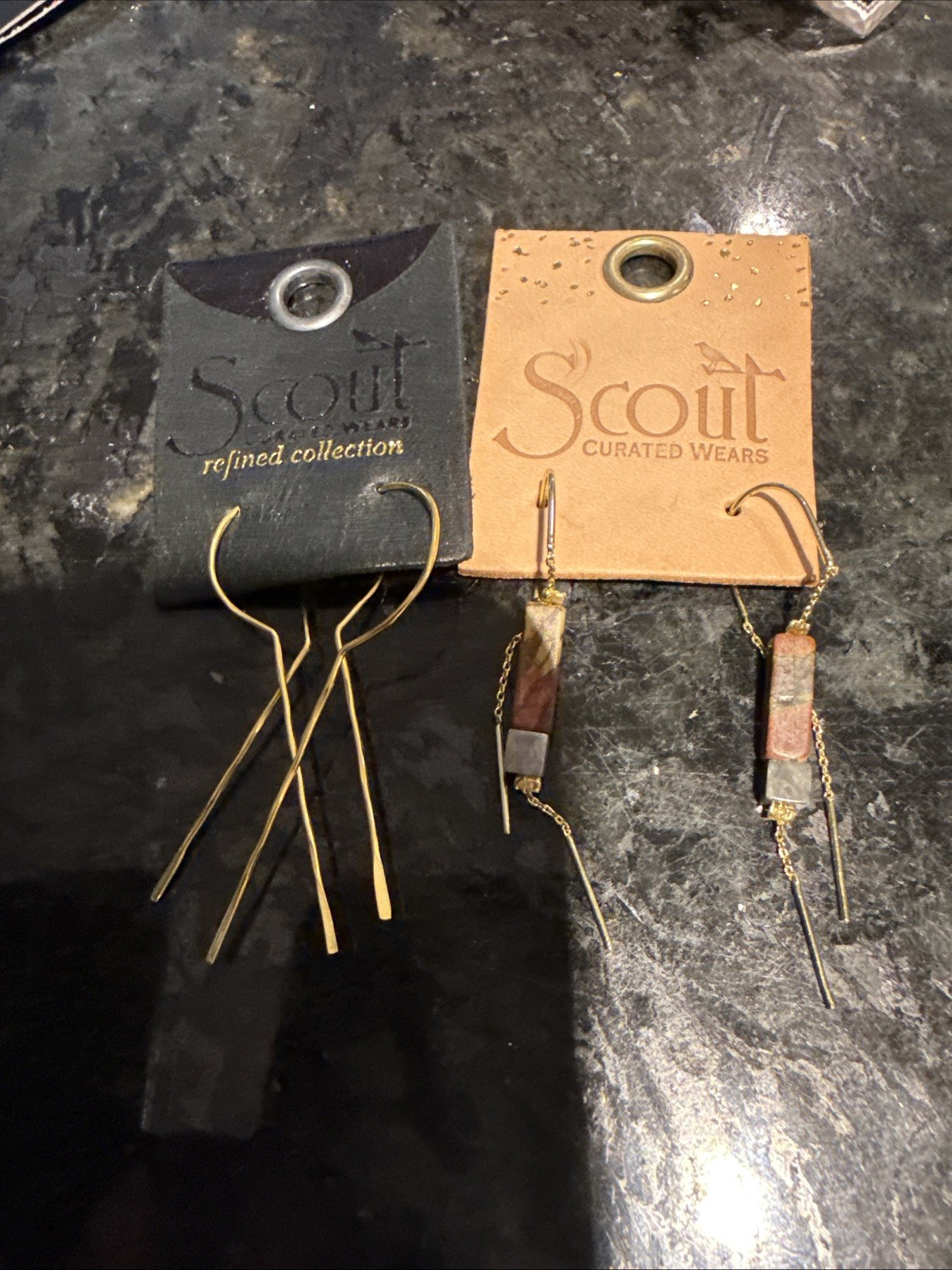 Scout Curated Wears Refined Collection Two Pair Of Earrings New NWT