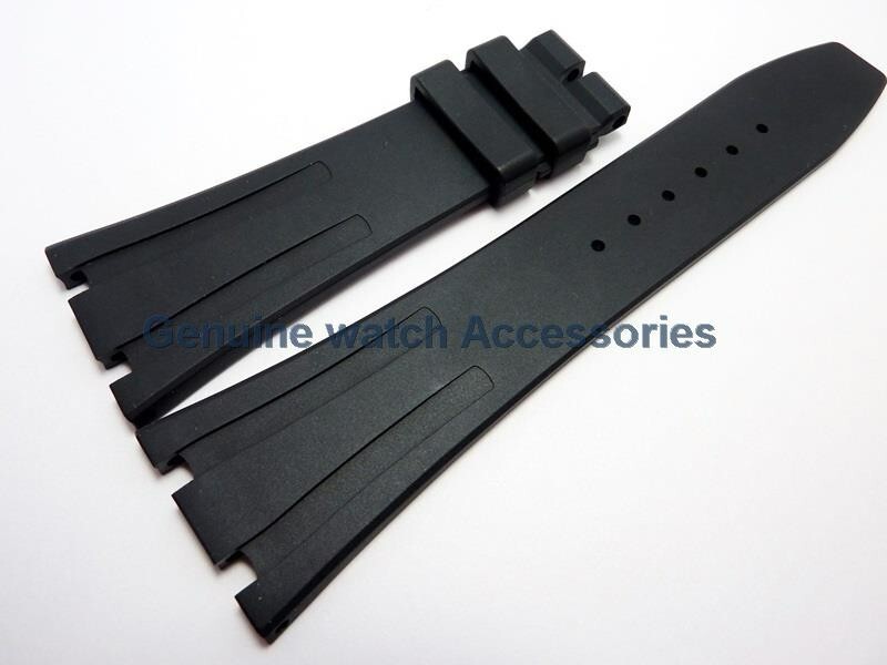 AUDEMARS PIGUET ROYAL OAK BLACK RUBBER SILICON(26mm X 18mm) STRAP BAND BRAND NEW