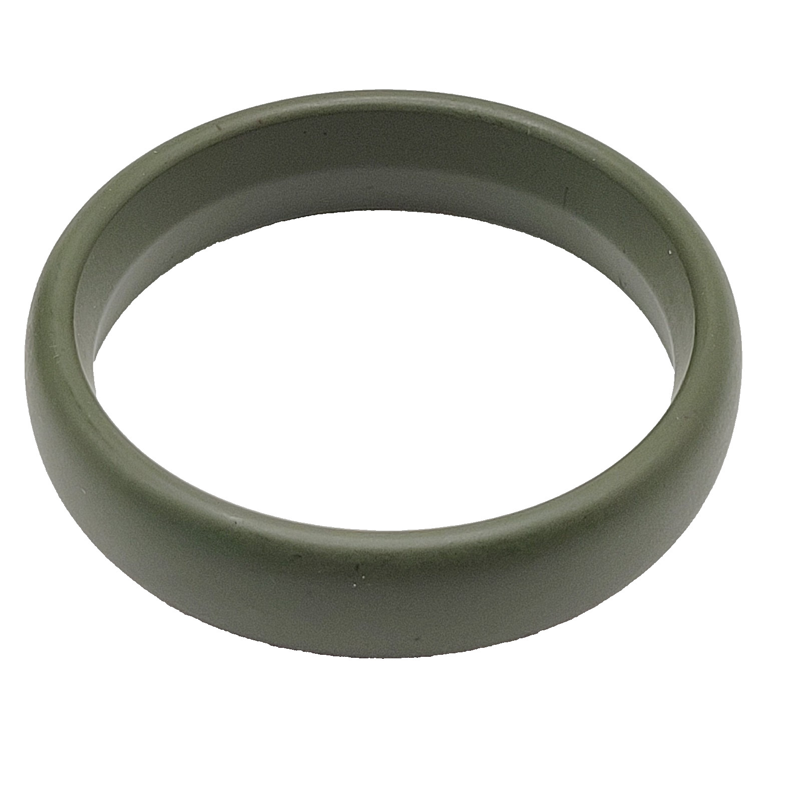 Olive Moss Army Green Color Smooth Matte Resin Fall Color Bangle Bracelet 8 Inch
