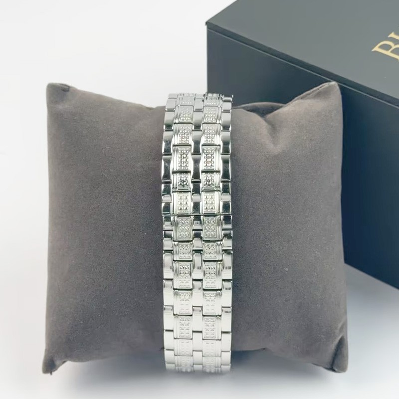 Bulova Octava Crystal 96C134 Silver Dial Stainless Steel Men’s Quartz Watch