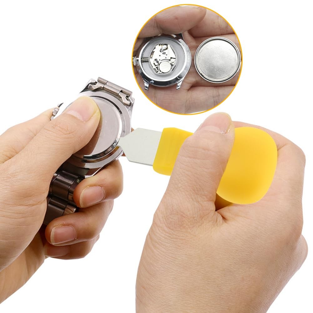 Trasylph Watch Press Tool Set – Case Closer with 18 Molds, Silver Color