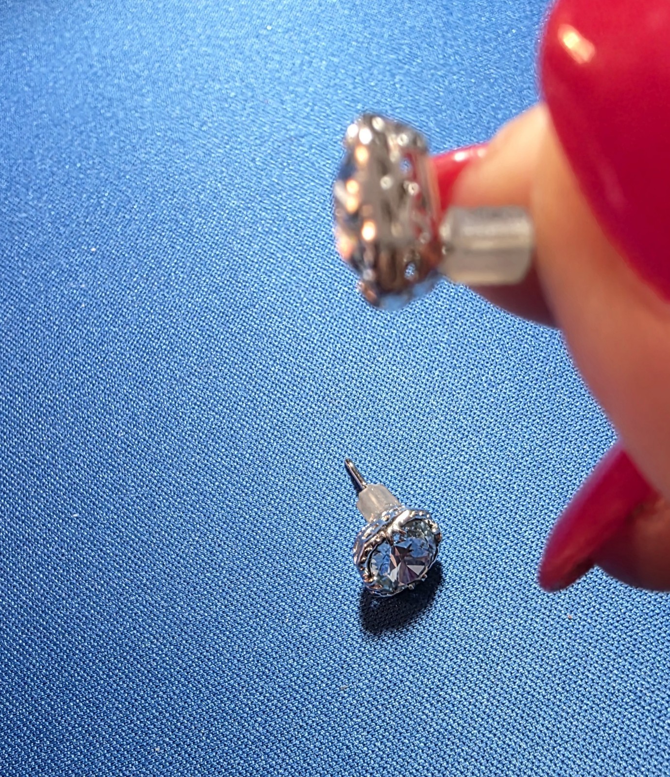 Sundance Catalog .925 SS Genuine Gemstone Blue Topaz Earrings