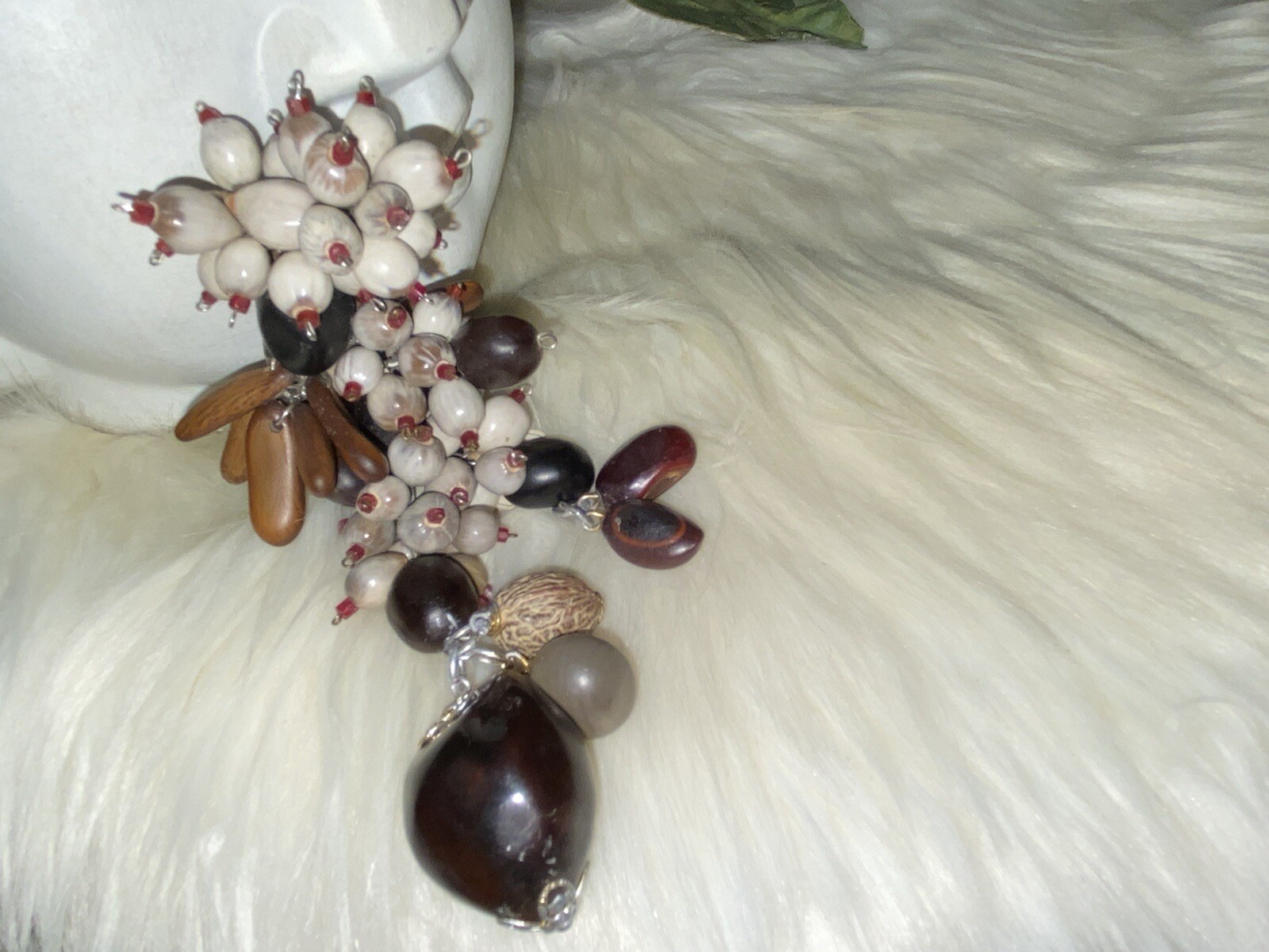 Miriam Haskell Ultra Rare Huge 5 1/2 inches Dangly & Drippy Whimsical Clip!! A19