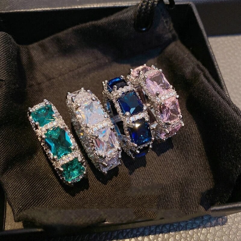 AQUA Color Stone Luxury Ring SIZE 8