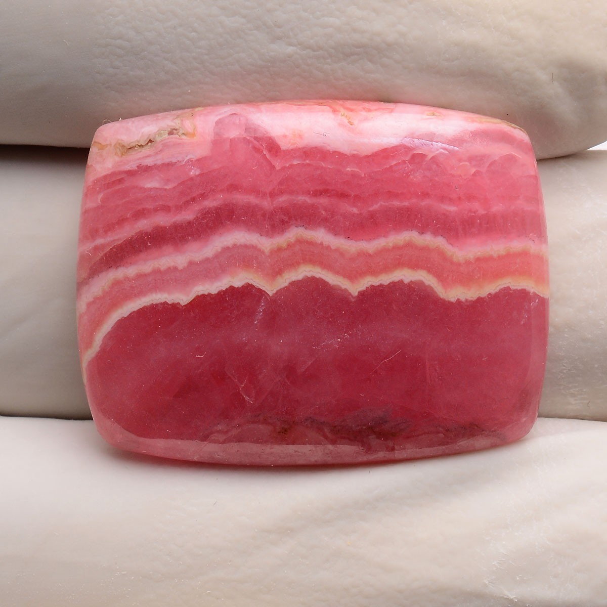 Rosy River~ 41.50 Cts Natural Desginer Rhodochrosite Top-Grade Cushion Gemstone