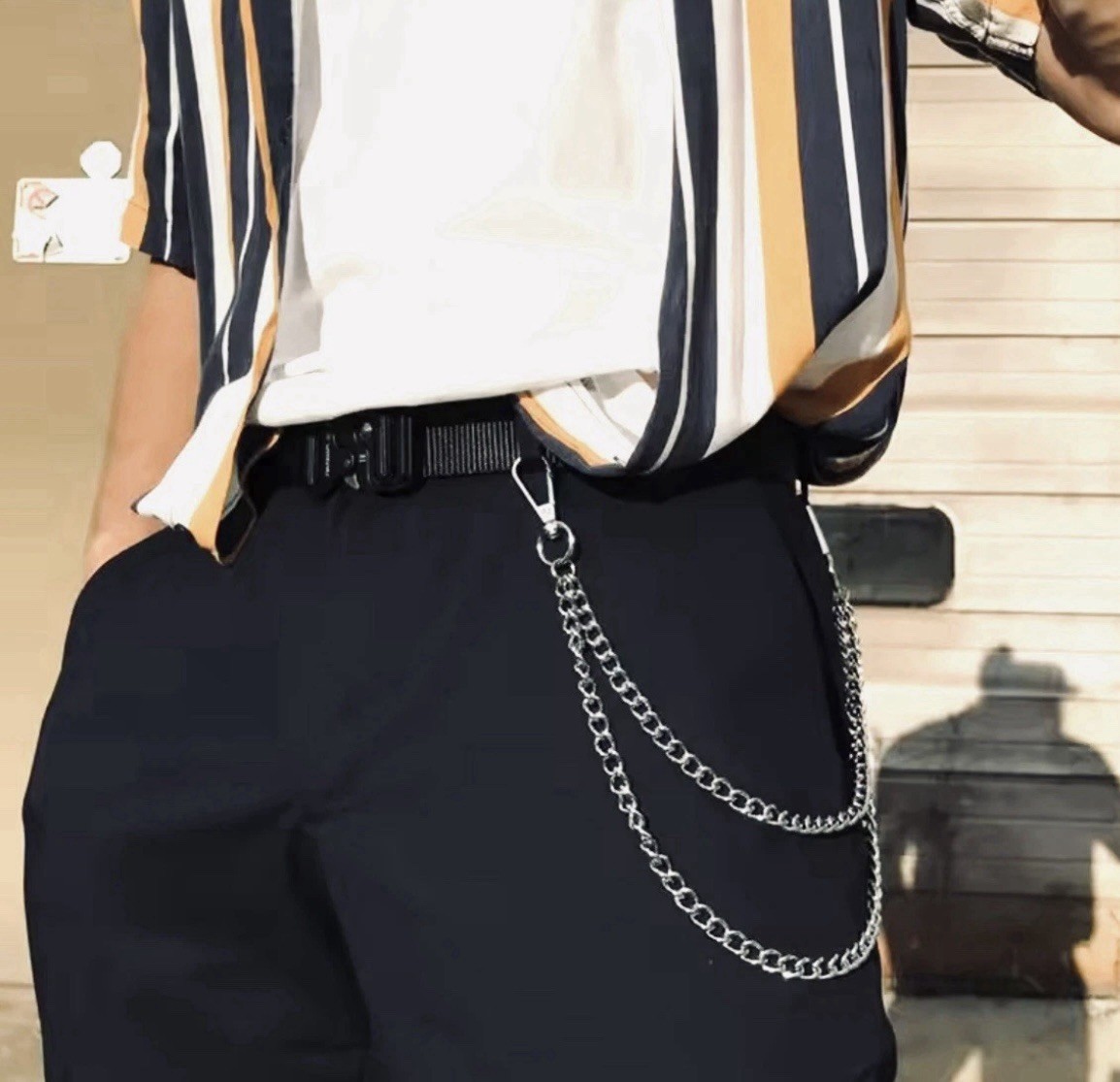 Men’s Hip Hop Chain for Belt Loop Fashion Punk Rock Hip Hop Jewelry Accessory