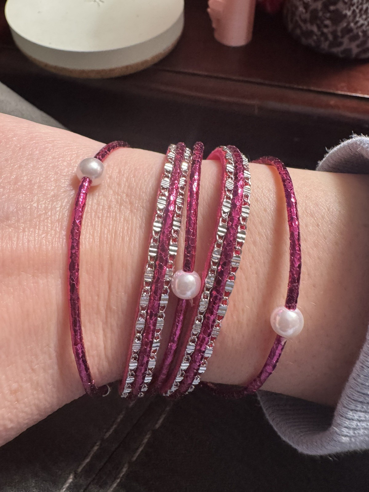Ryze Party Dark Pink Bracelet