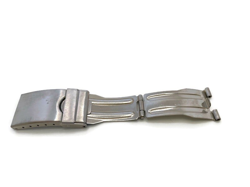 Watch Bracelet Safety Clasp , Brushed Stainless Steel, 3 Fold, Size 10mm to 20mm