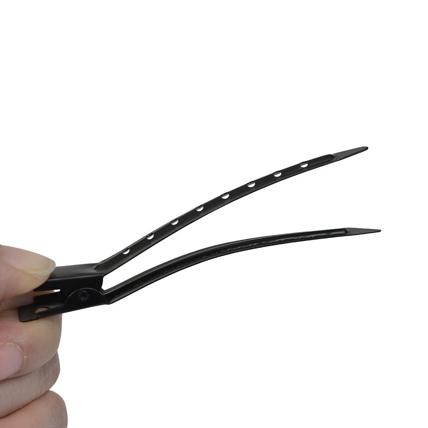 20 Pcs 3.5 Inches Duck Bill Hair Clips Black Metal Alligator Curl Clips with …